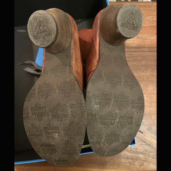 John Fluevog Brown East End Gladstone Mid-Calf Lace Up Boot 8.5 - Picture 4 of 12